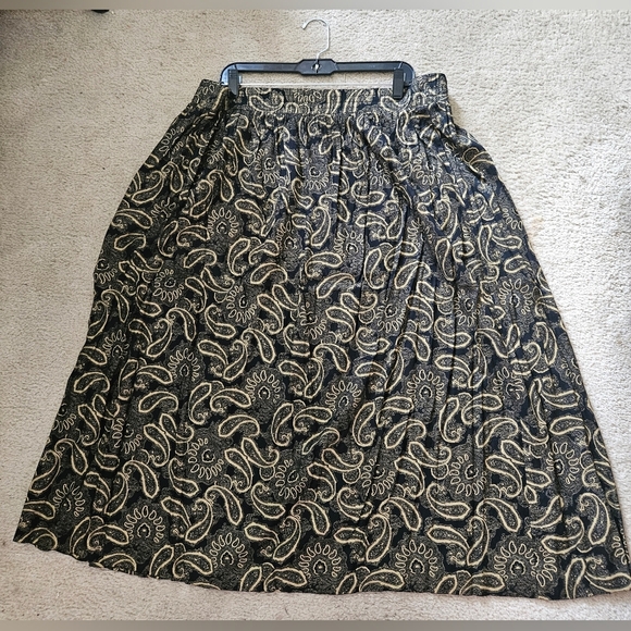 Vintage Michelle Stuart A-line Elastic Waist Skirt - Picture 2 of 3